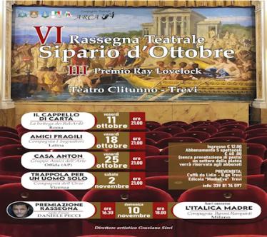 spielplan Sipario d'ottobre 2024 - Trevi